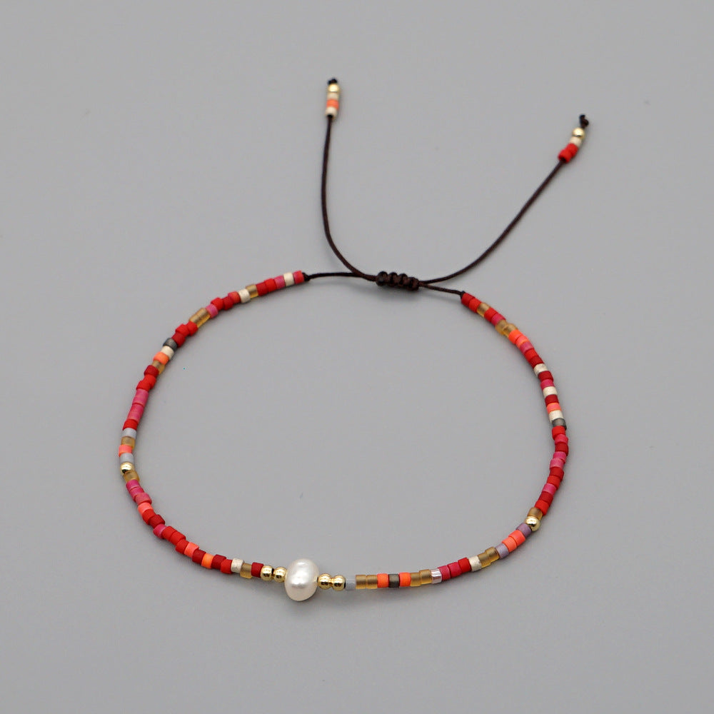 Bracelet perlé naturel de style bohème en gros