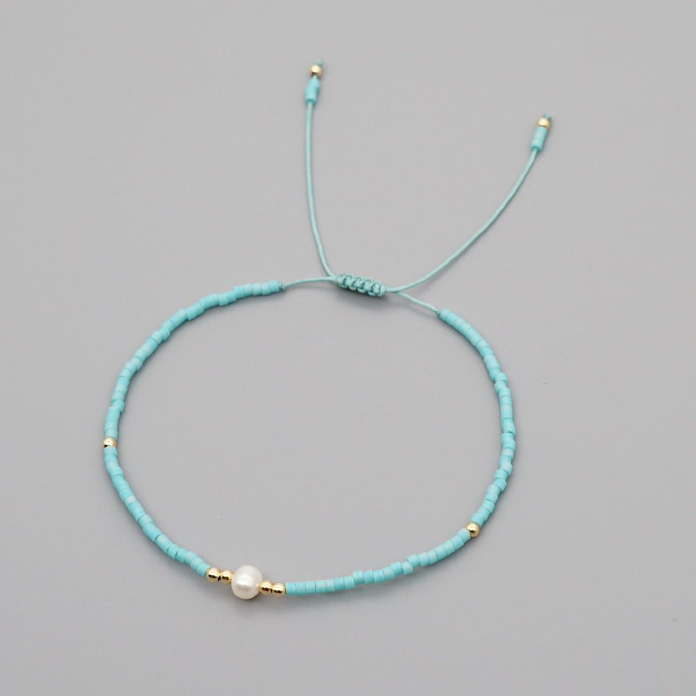 Bracelet perlé naturel de style bohème en gros