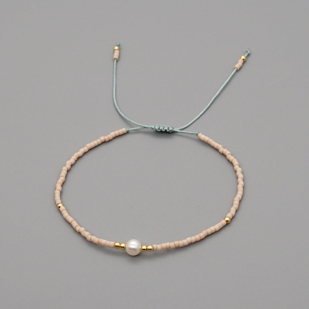 Bracelet perlé naturel de style bohème en gros