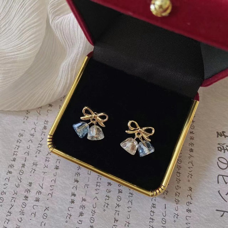 Wholesale Retro Bell Small Fresh New Bow Earrings ACC-ES-JiuW002