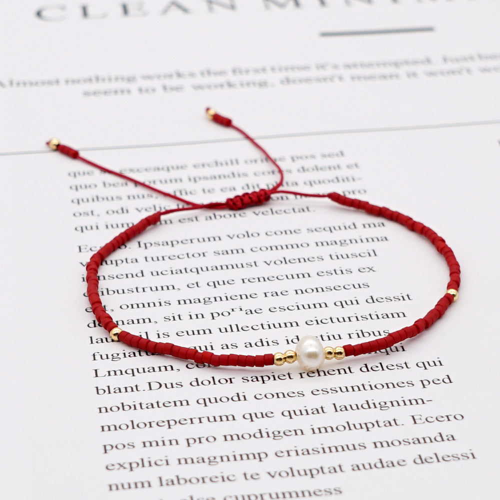 Bracelet perlé naturel de style bohème en gros