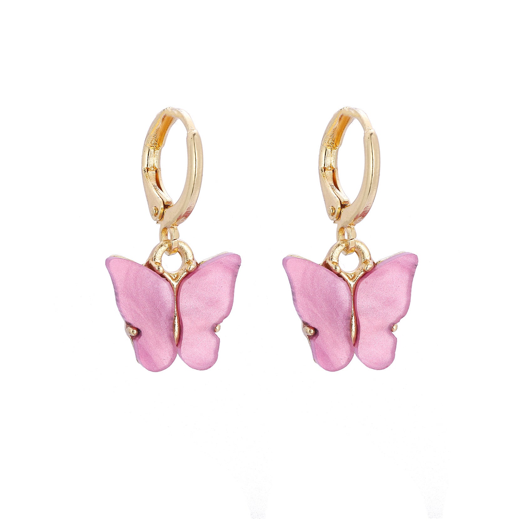 Wholesale Colorful Acrylic Butterfly Earrings ACC-ES-CMi021