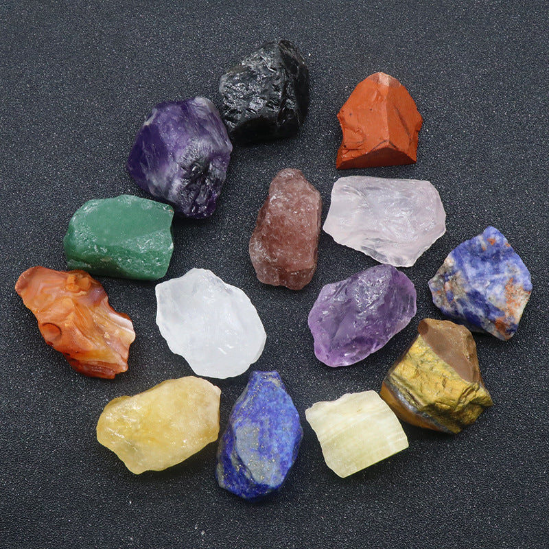 Wholesale Red Agate Amethyst Lapis Lazuli Tiger Eye Stone Raw Stone Blocks ACC-DS-KeSuo005