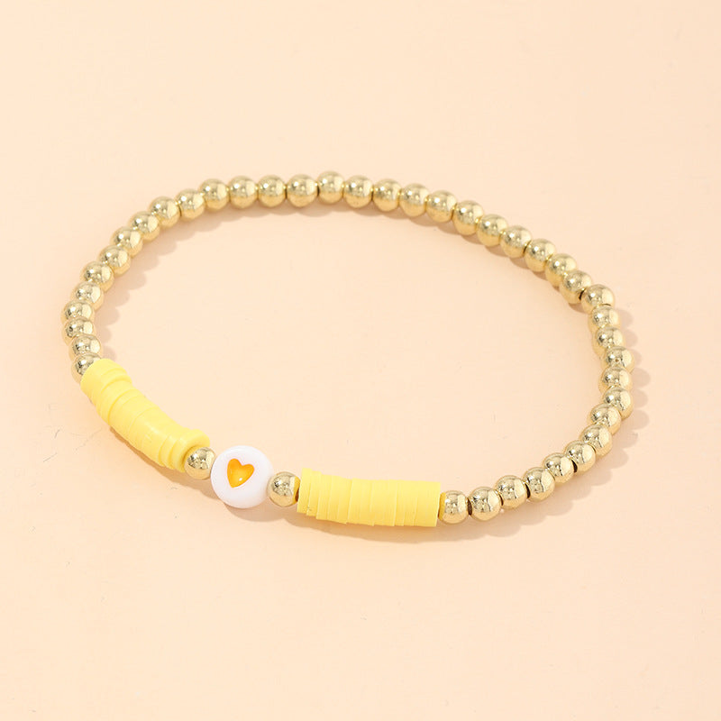 Wholesale Popular Personalized Color Soft Pottery Bracelet