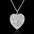 Wholesale carved love heart open photo frame  photo pendant necklace