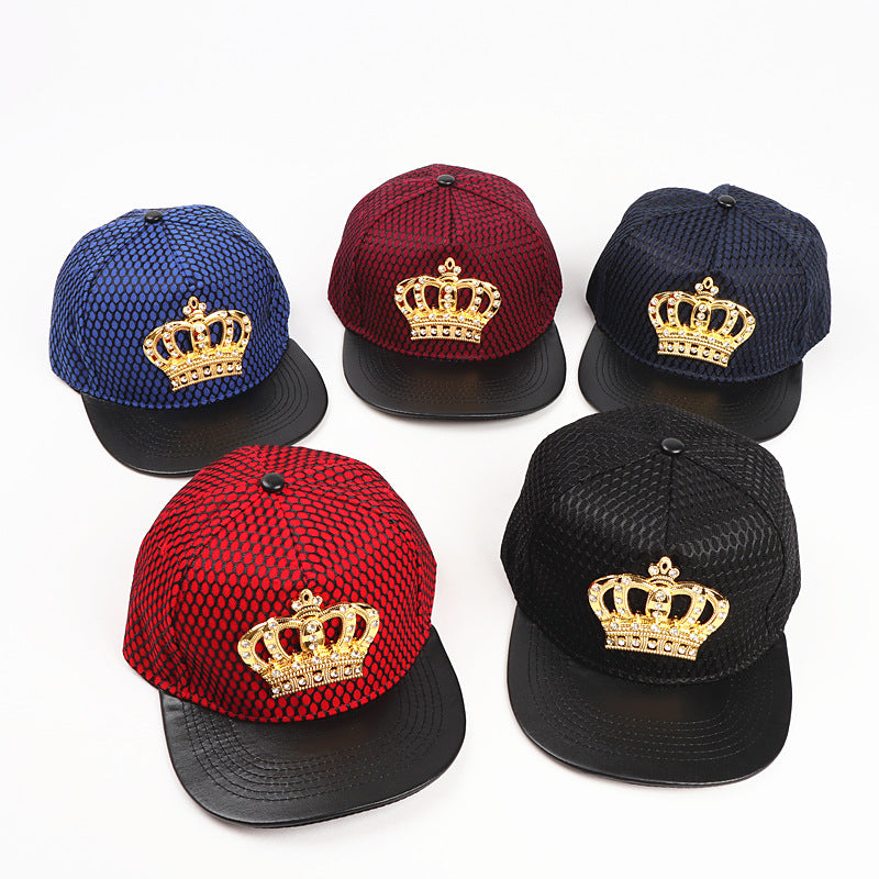 Wholesale  Crown Metal standard hip hop hat  hip hop baseball cap