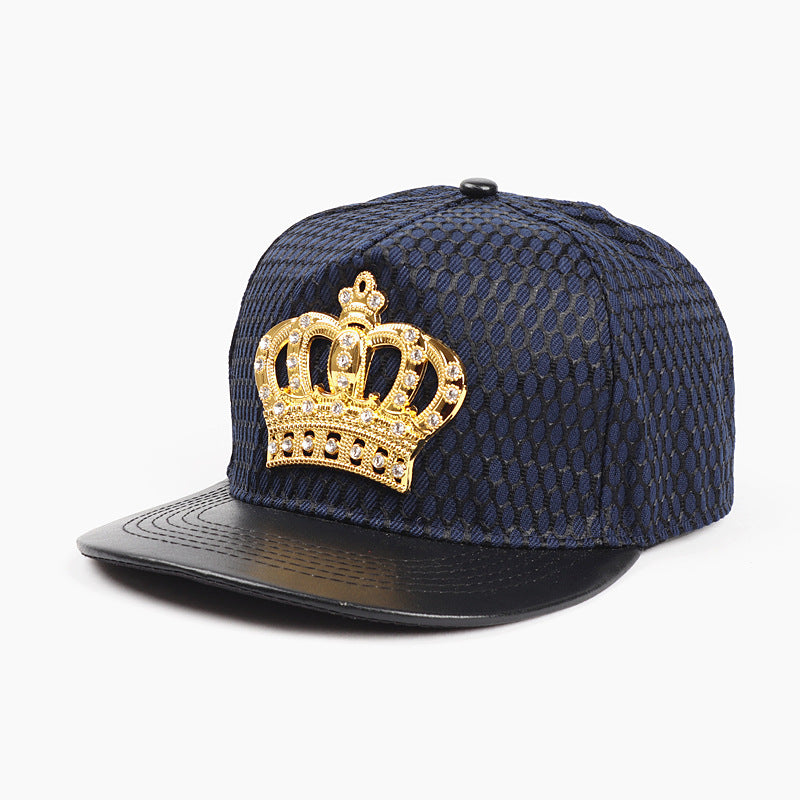 Wholesale  Crown Metal standard hip hop hat  hip hop baseball cap