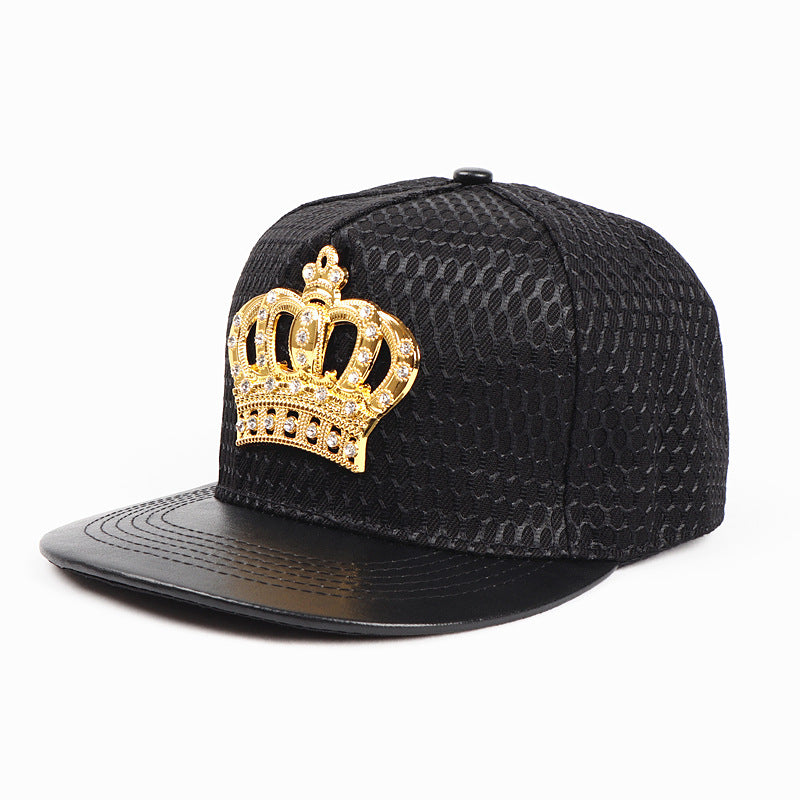 Wholesale  Crown Metal standard hip hop hat  hip hop baseball cap