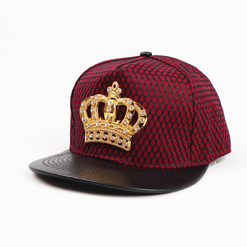 Wholesale  Crown Metal standard hip hop hat  hip hop baseball cap
