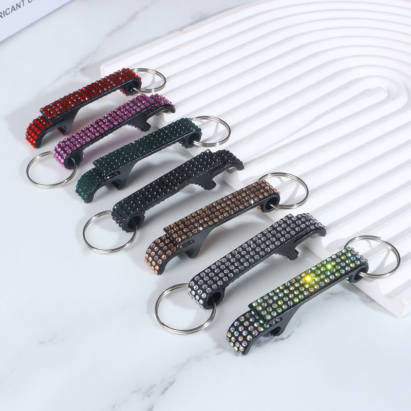 Wholesale Diamond Aluminum Alloy Bottle Wine Opener Keychains ACC-KC-RuiJie005