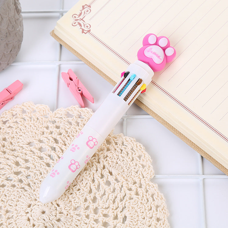 Wholesale ten color round press plastic ballpoint pens ACC-PN-Liuj011