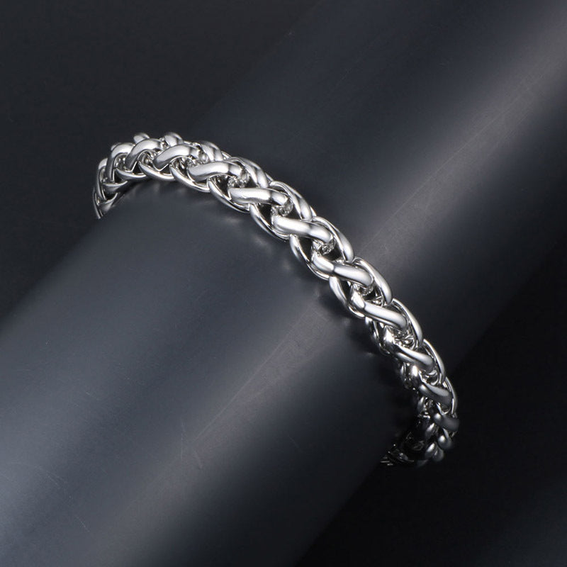 Wholesale Vintage Titanium Steel Snake Bone Bracelet ACC-BT-Yixin009