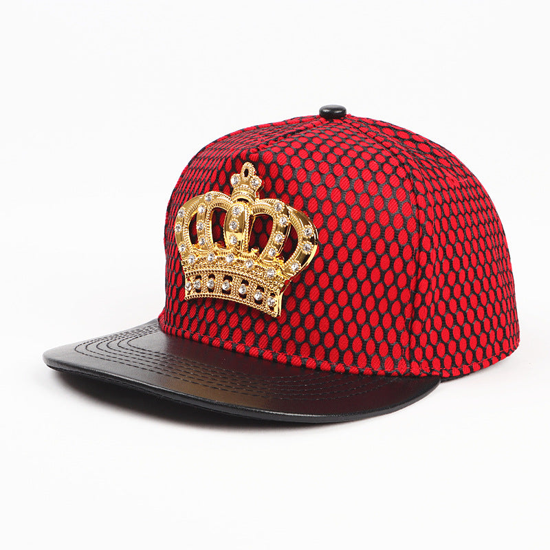 Wholesale  Crown Metal standard hip hop hat  hip hop baseball cap