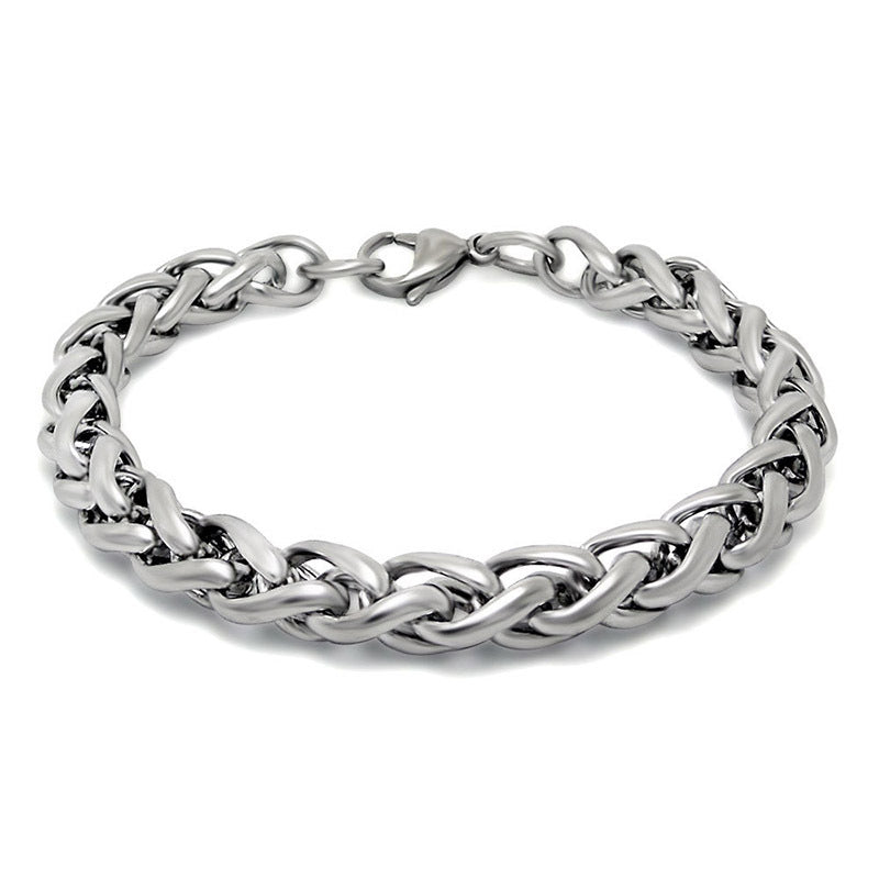 Wholesale Vintage Titanium Steel Snake Bone Bracelet ACC-BT-Yixin009
