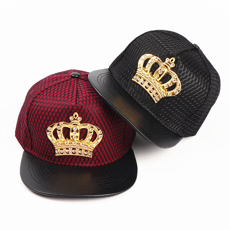 Wholesale  Crown Metal standard hip hop hat  hip hop baseball cap