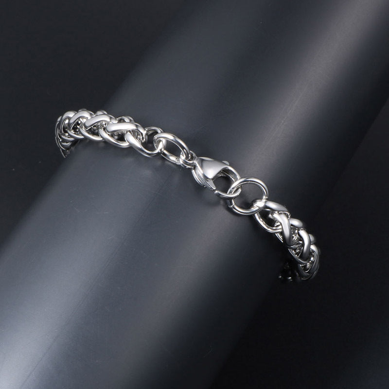 Wholesale Vintage Titanium Steel Snake Bone Bracelet ACC-BT-Yixin009