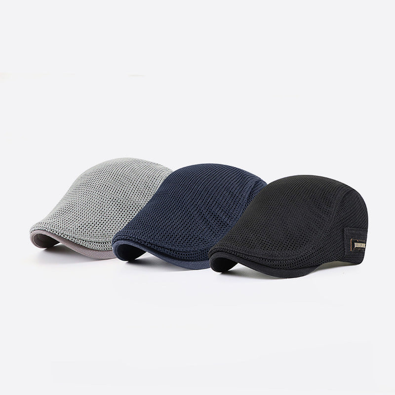 Wholesale Peaked Cap Mesh Breathable Beret Thin Sun Protection Hat ACC-HT-YangGuan006