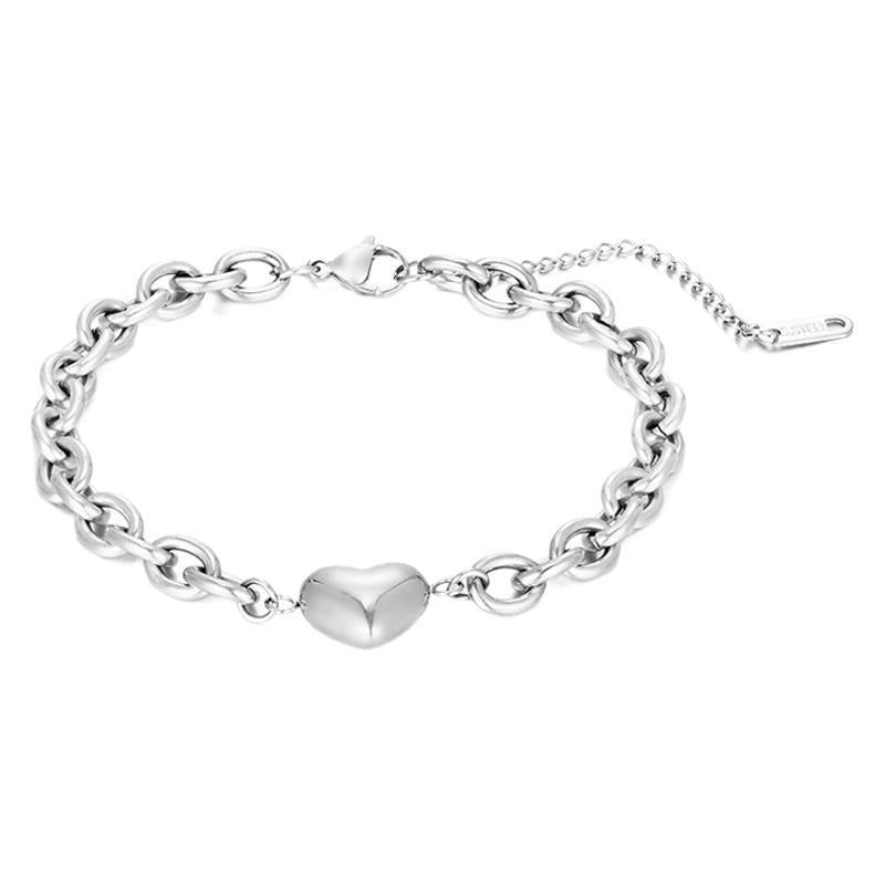 Wholesale Titanium Steel Heart  Pearl Bracelets ACC-BT-MuShan002