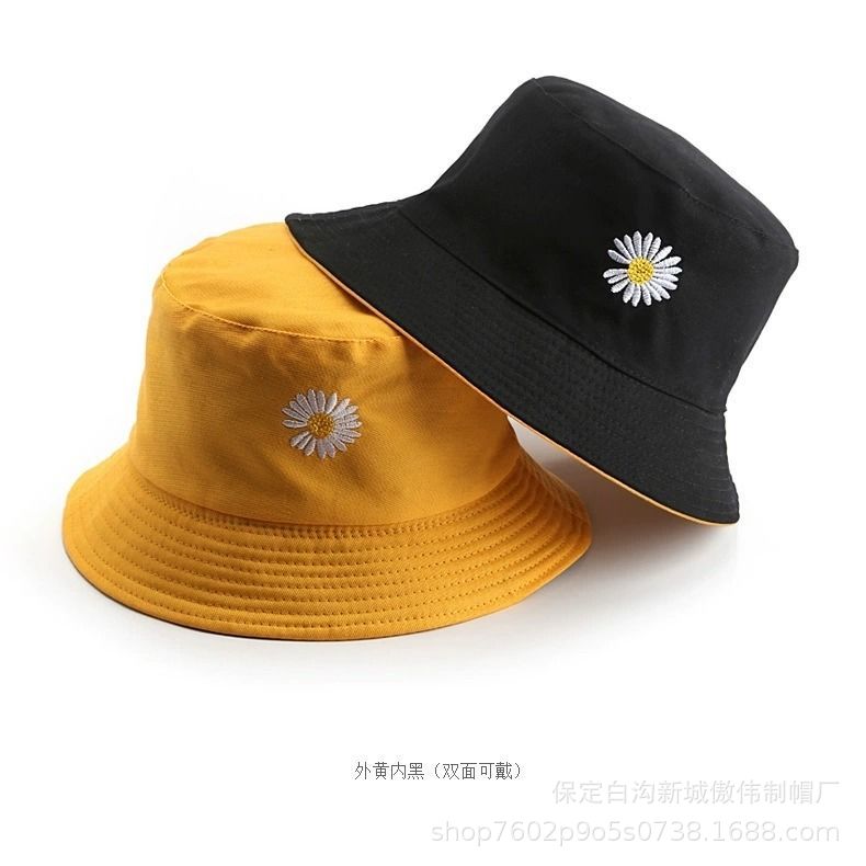 Wholesale Double-sided Daisy fisherman hat bucket hat