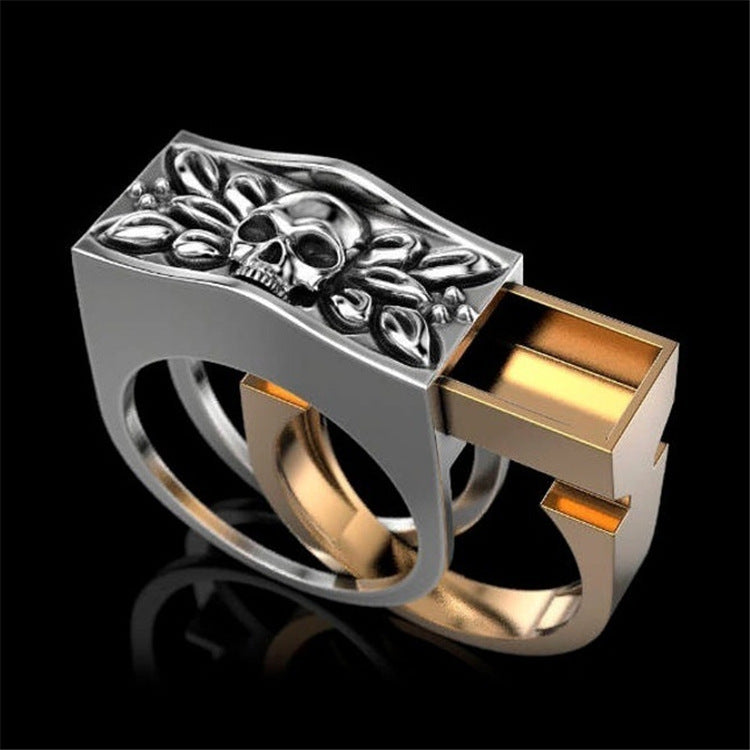 Wholesale Punk Style Skull Rings ACC-RS-SanJie007