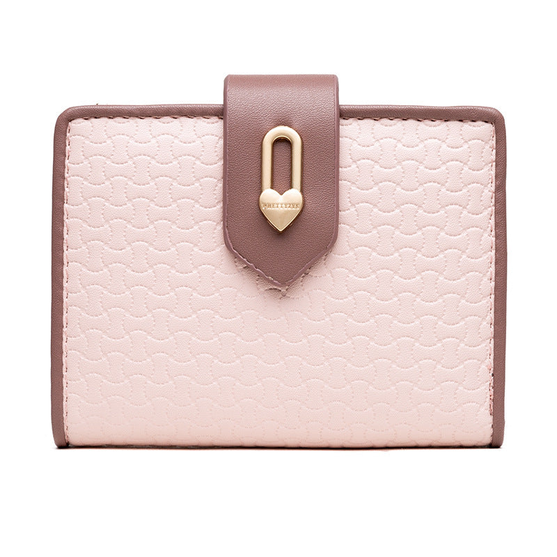 Wholesale Short Wallet Zipper Buckle Contrast Color Wallet Large Capacity Wallet ACC-WT-Zhengn002