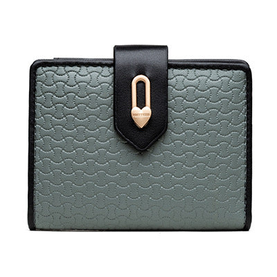 Wholesale Short Wallet Zipper Buckle Contrast Color Wallet Large Capacity Wallet ACC-WT-Zhengn002