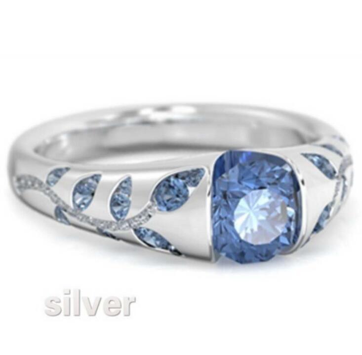 Wholesale Alloy Flower Leaf Ring with Synthetic Zirconia - Gold Red,  Women' s Fashion Jewelry Accessory