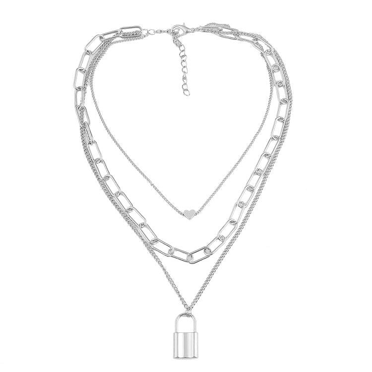 Wholesale alloy love-shaped necklace