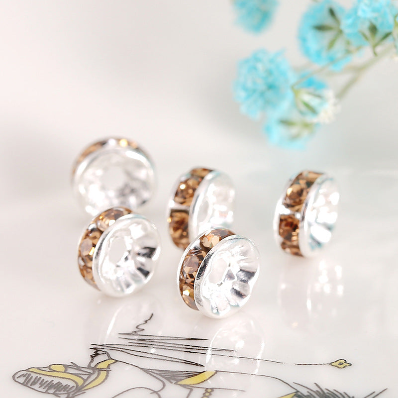 Wholesale 100pcs Spacer Beads Diamond Wheel Glass ACC-BDS-Nant001