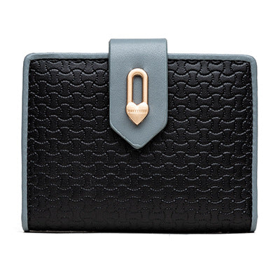 Wholesale Short Wallet Zipper Buckle Contrast Color Wallet Large Capacity Wallet ACC-WT-Zhengn002