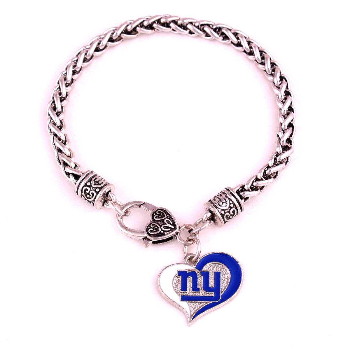 Wholesale Sports Athletics Saints Dropping Peach Heart Bracelet ACC-BT-Houh004
