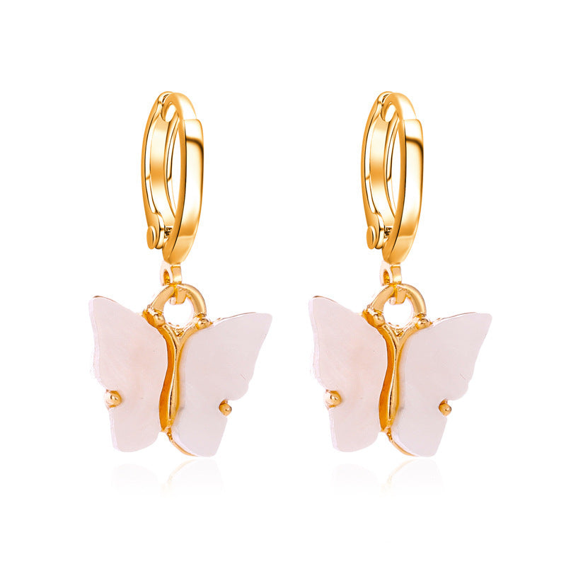 Wholesale  acrylic butterfly earrings
