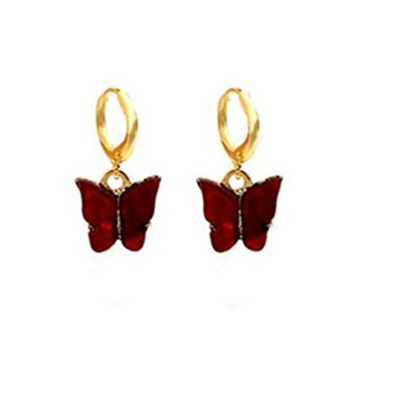 Wholesale  acrylic butterfly earrings
