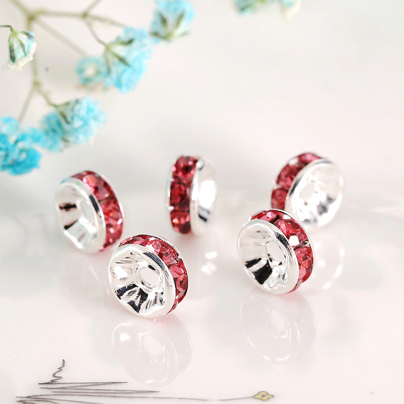 Wholesale 100pcs Spacer Beads Diamond Wheel Glass ACC-BDS-Nant001