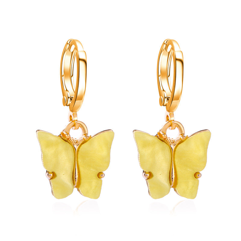 Wholesale  acrylic butterfly earrings