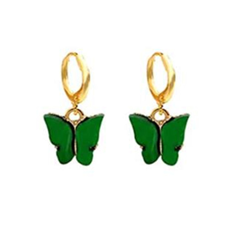 Wholesale  acrylic butterfly earrings