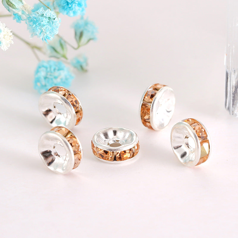 Wholesale 100pcs Spacer Beads Diamond Wheel Glass ACC-BDS-Nant001