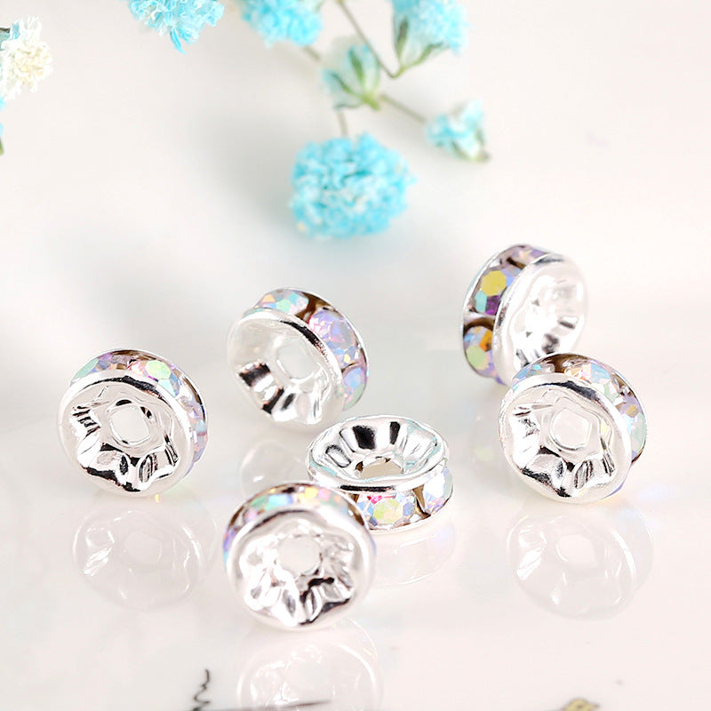 Wholesale 100pcs Spacer Beads Diamond Wheel Glass ACC-BDS-Nant001