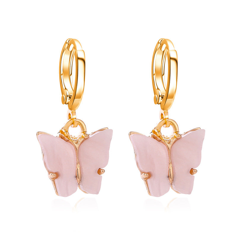 Wholesale  acrylic butterfly earrings
