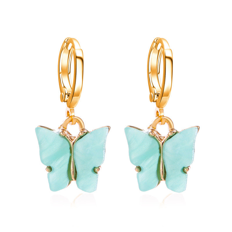 Wholesale  acrylic butterfly earrings