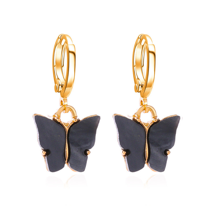 Wholesale  acrylic butterfly earrings