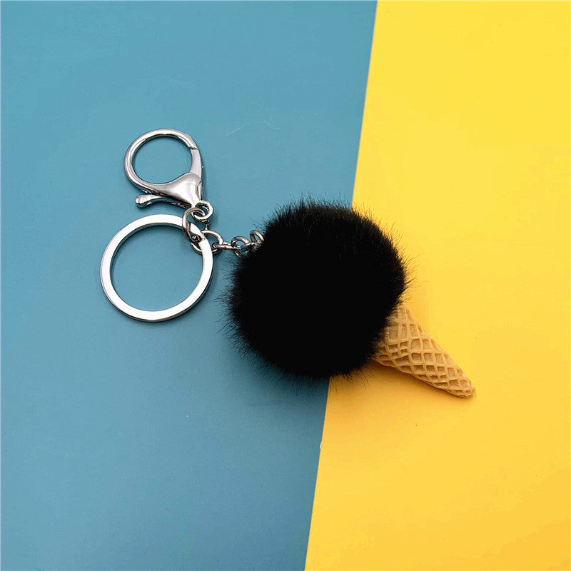 Wholesale Cartoon Ice Cream Plush Keychain ACC-KC-KaiYue013