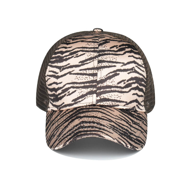 Wholesale Leopard Print Baseball Cap Ponytail Cap Mesh Cap Hat ACC-HT-ErXu005