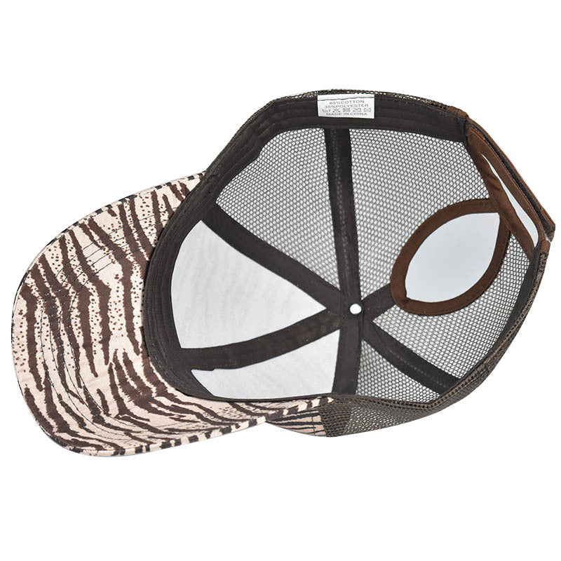 Wholesale Leopard Print Baseball Cap Ponytail Cap Mesh Cap Hat ACC-HT-ErXu005