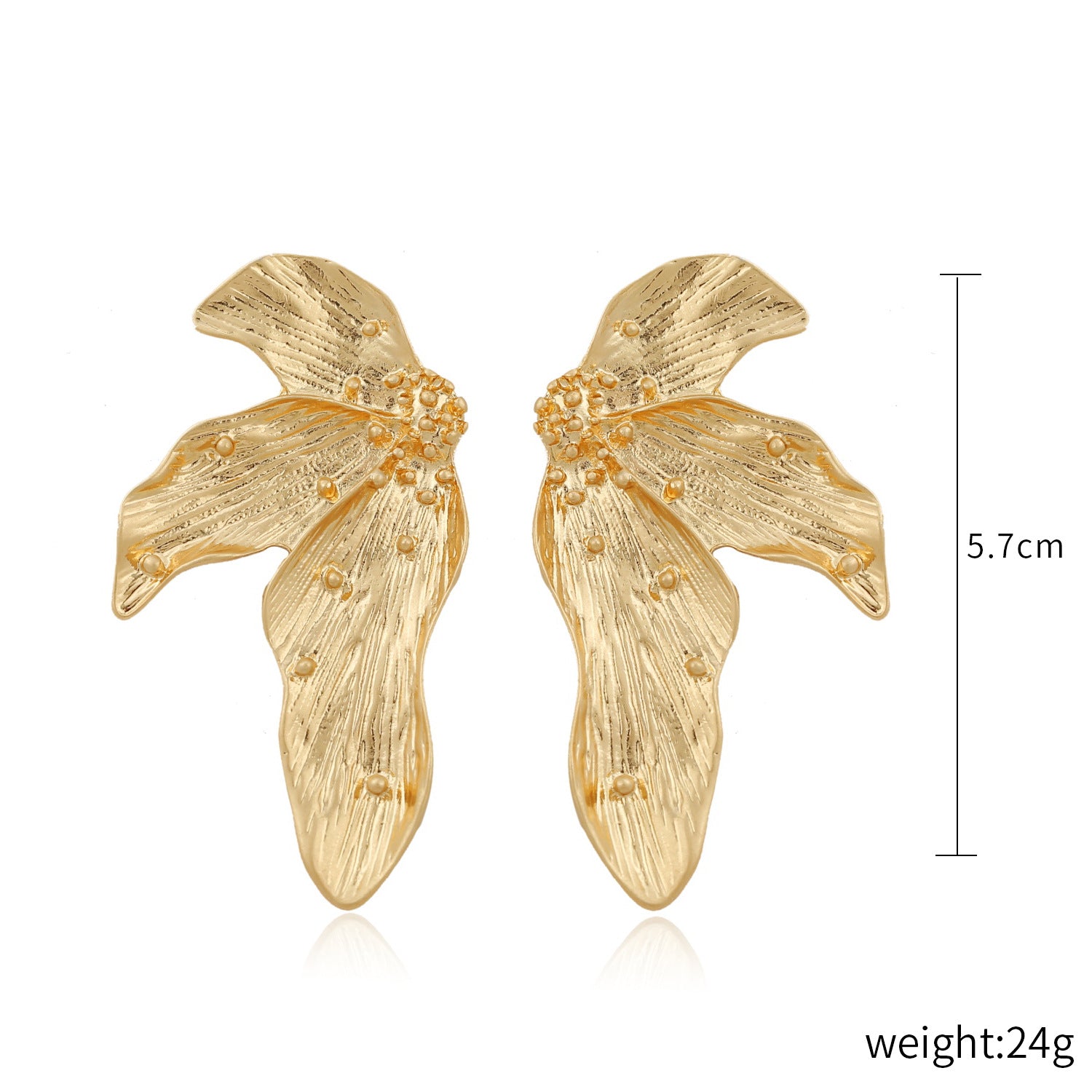 Wholesale Exaggerated Resin Earrings Vintage Alloy Earrings ACC-ES-ManYi006