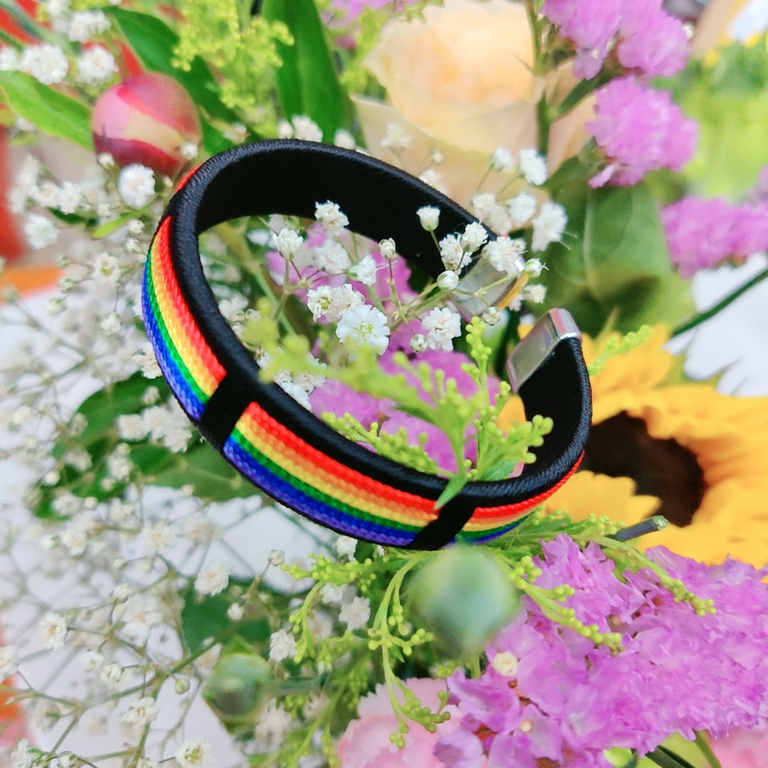 Wholesale LGBT Six Color Thread Braided Rainbow Bracelet LOVE Color Rope Heart Bracelets ACC-BT-Guangg003