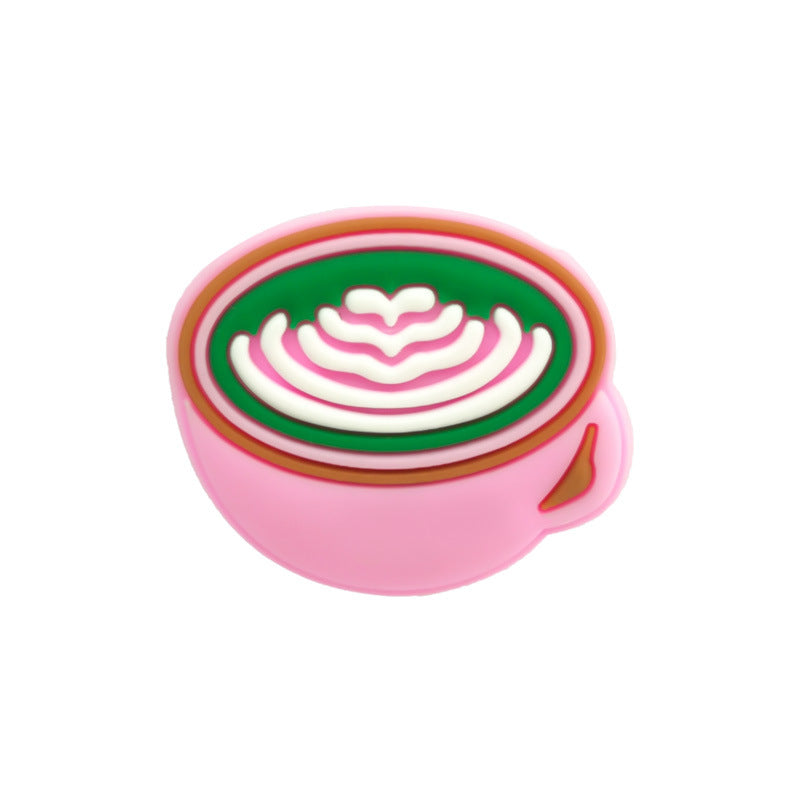 Wholesale 100pcs Food Hamburger Donut PVC Soft Rubber Shoe Buckle Decoration ACC-SC-YiBang001