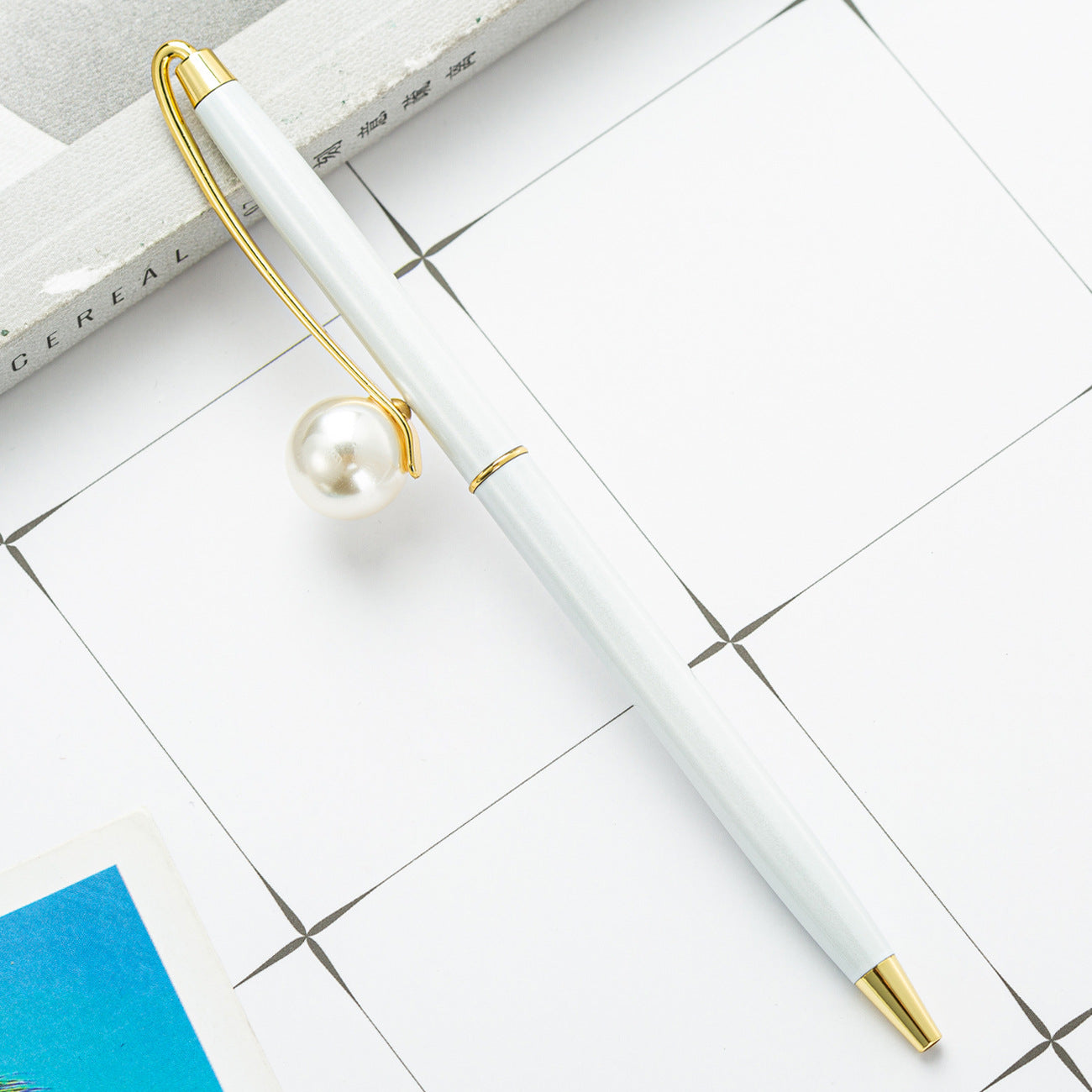 Wholesale Pearl Metal Ballpoint Pen ACC-PN-HuaHao014