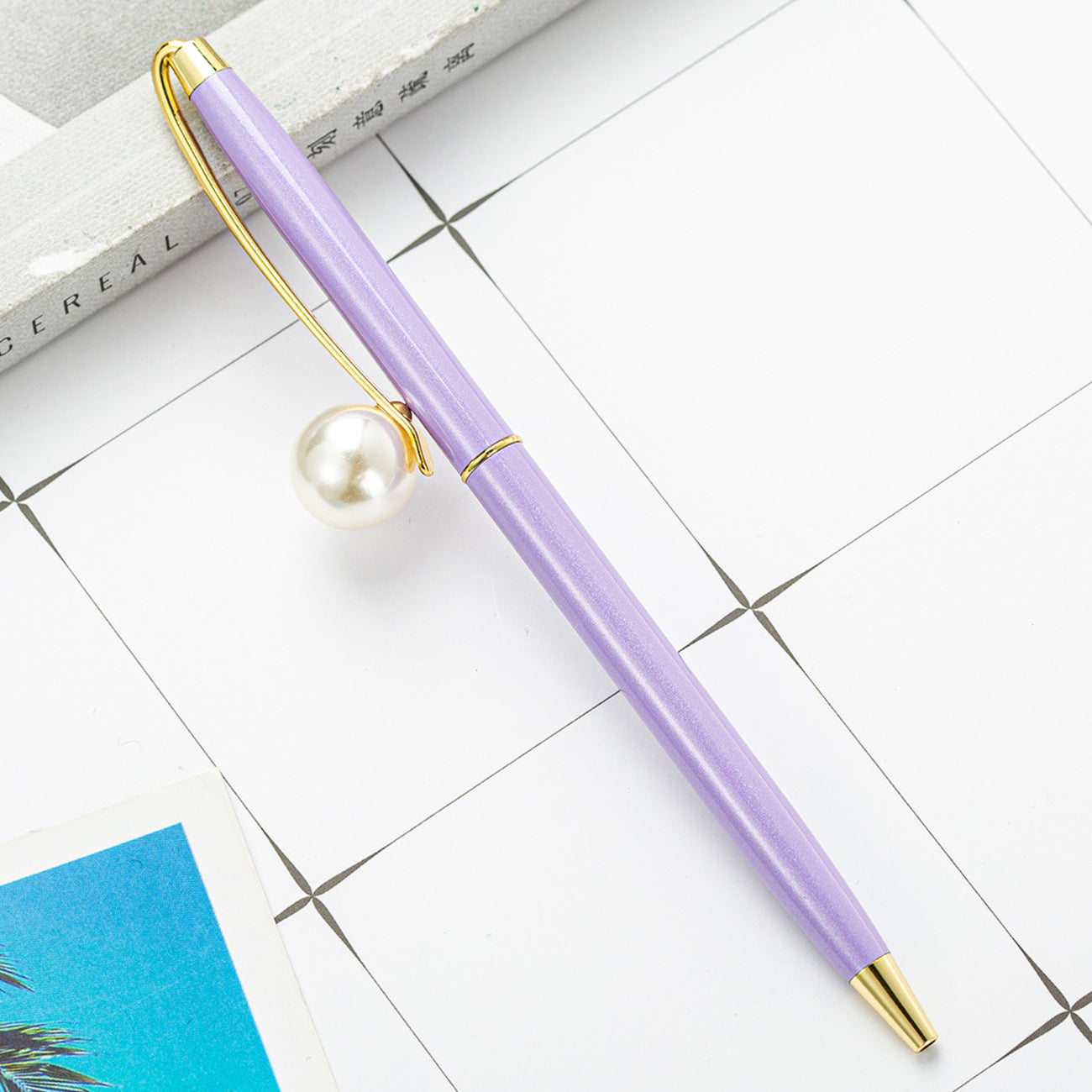 Wholesale Pearl Metal Ballpoint Pen ACC-PN-HuaHao014