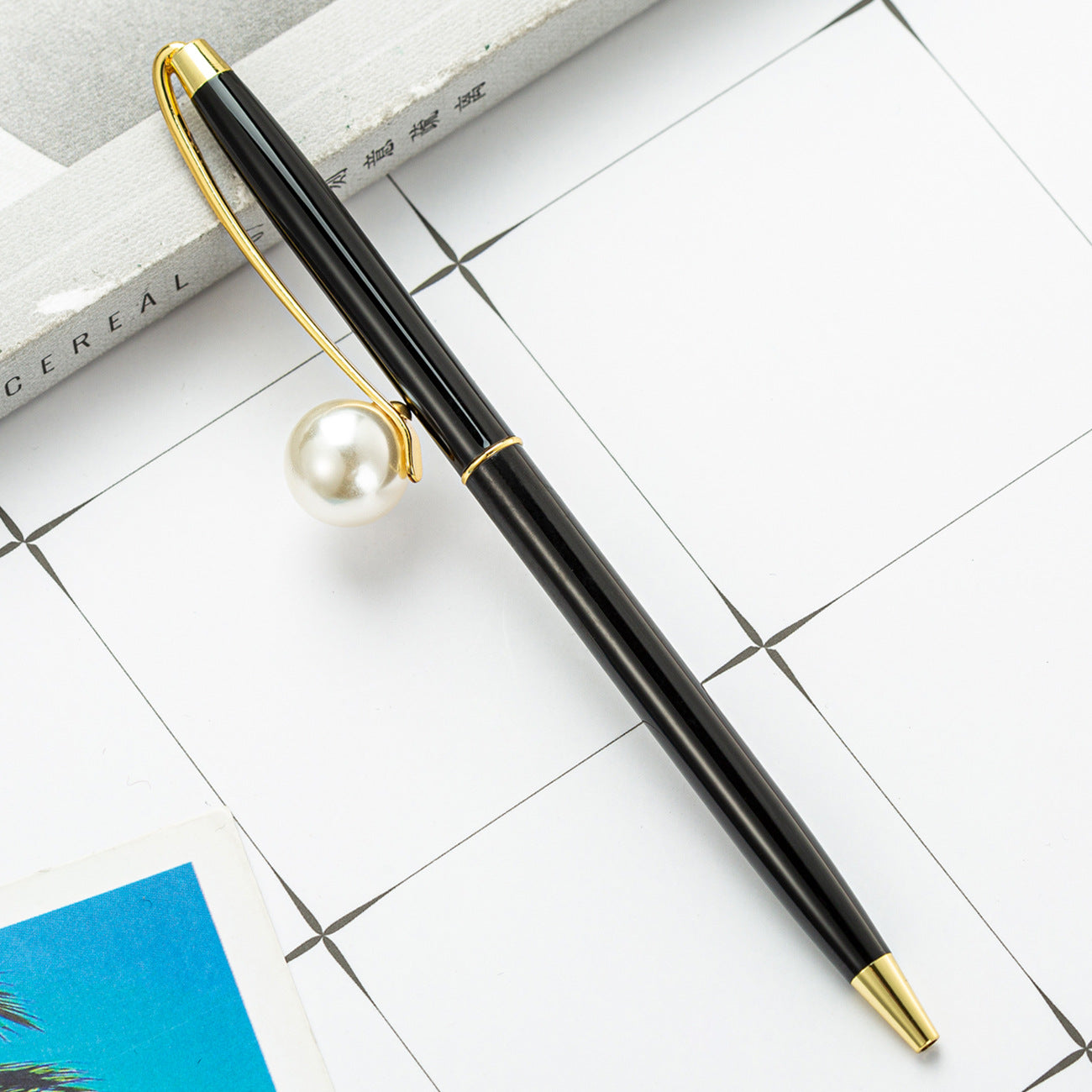 Wholesale Pearl Metal Ballpoint Pen ACC-PN-HuaHao014